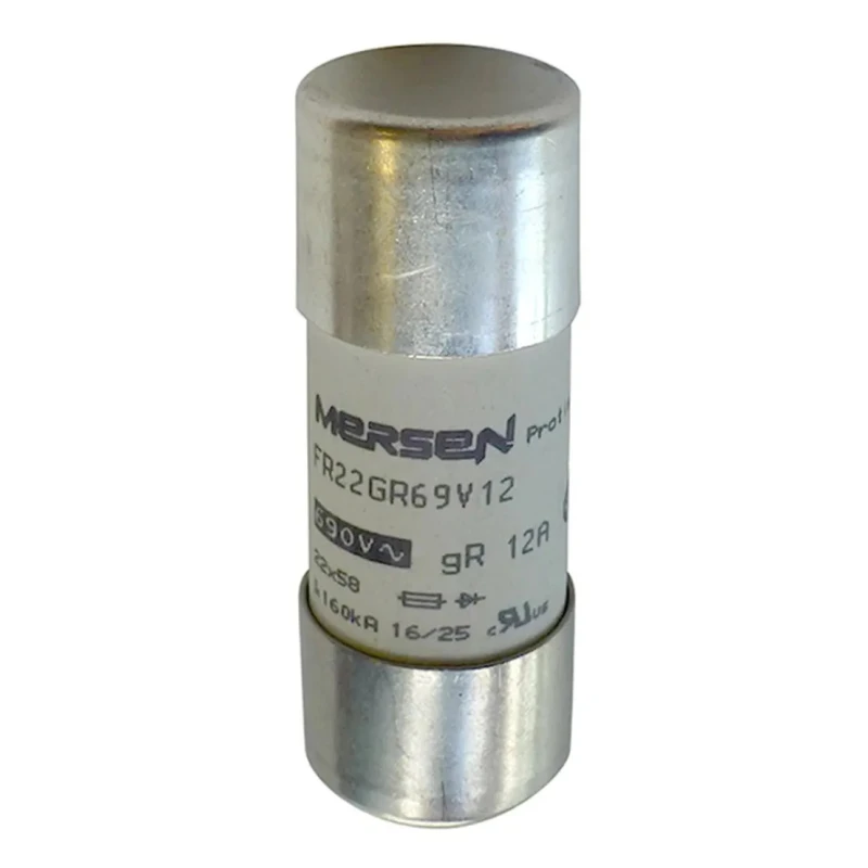 Mersen 100A 700V AC Super Fast Acting Ceramic Cartridge Fuse, 22 x 58 mm FR22GR69V100T F1018629 / FR22GR69V100T