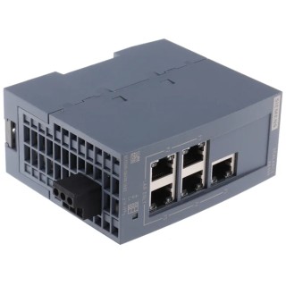Siemens Unmanaged 5 Port Ethernet Switch, 24 V DC Supply, 100 Mbps, 6GK5005-0BA00-1AB2