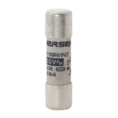 Mersen 25A FF Ceramic Cartridge Fuse 10 x 38 mm, 700V AC, Super Fast Acting, Protistor Series F1014581 / FR10GR69V25