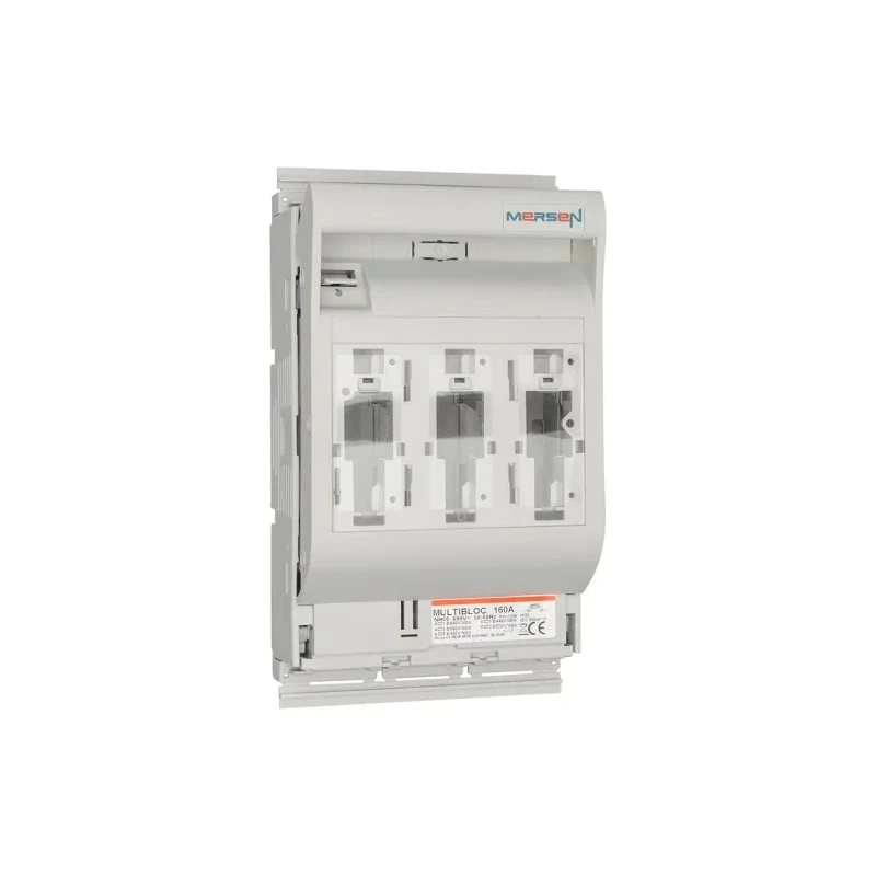 Mersen 160A Rail Mount Fuse Holder 3P-Pole 690V AC MULTIBLOC 00.ST9 Series P1023007 / 2.030.000