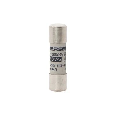 Mersen 20A FF Ceramic Cartridge Fuse 10 x 38 mm, 700V AC, Super Fast Acting, Protistor E1014580 / FR10GR69V20