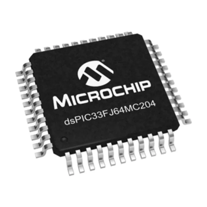 Microchip 16 bit Digital Signal Processor 40 MHz 70 MIPS 64kB FLASH 8kB RAM 44-Pin TQFP dsPIC33FJ64MC204-I/PT