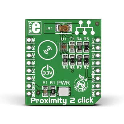 MikroElektronika Proximity Sensor Development Tool with MAX44000 Ambient and Infrared Sensor MIKROE-1818