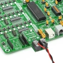 MikroElektronika Hall Current Click Sensor Development Tool 3.3V, ±50A Measurement Range, 16-Bit Digital Output MIKROE-1578