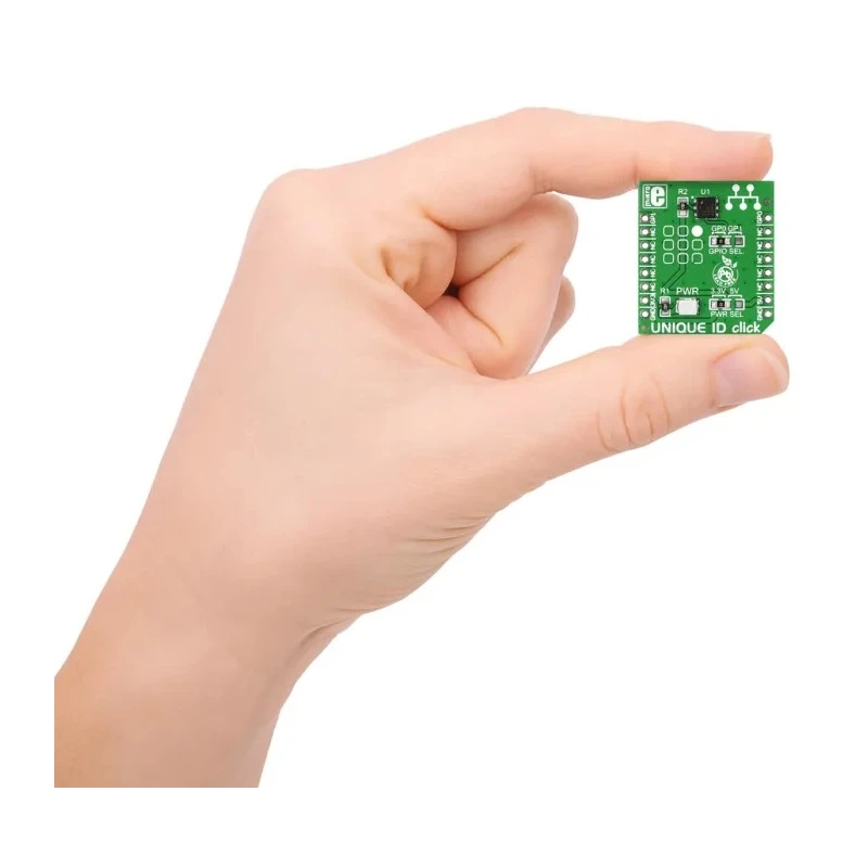 MikroElektronika Development Board for DS2401 Silicon Serial Number IC, 64bit Memory, 1 Wire Interface, MikroBus MIKROE-1819