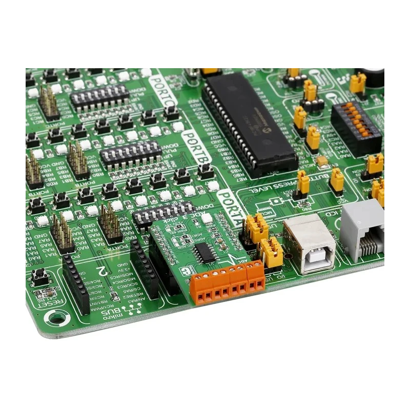MikroElektronika Signal Conversion Development Kit ADC3 Click MikroBUS™ USB UART Interface MCP3428 16 bit MIKROE-1894