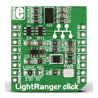 MikroElektronika Sensor Development Tool LightRanger Click MikroBus Click Board for VL6180X MIKROE-1897