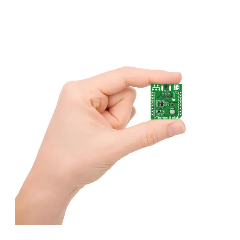 MikroElektronika IR Thermo 2 Click Non-Contact Temperature Sensor MikroBus Click Board, -40°C to +125°C, 14-bit MIKROE-1888