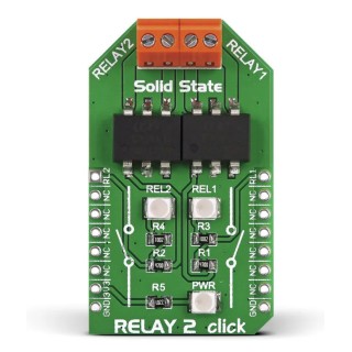 MikroElektronika Power Management Development Kit Relay 2 Click with Dual Solid State Relays LCA717 