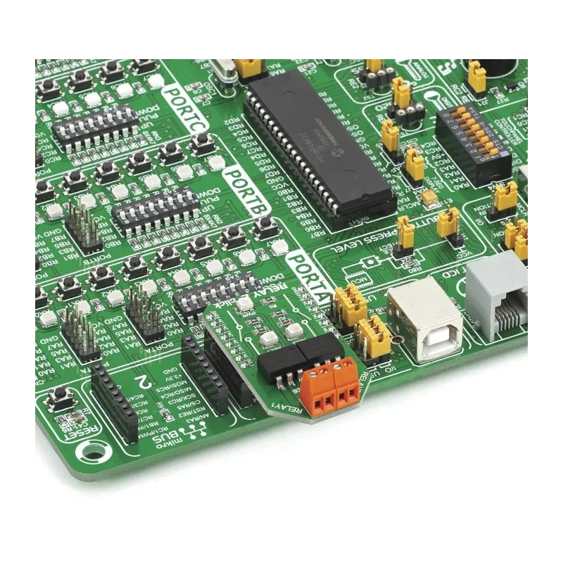 MikroElektronika Power Management Development Kit Relay 2 Click with Dual Solid State Relays LCA717 