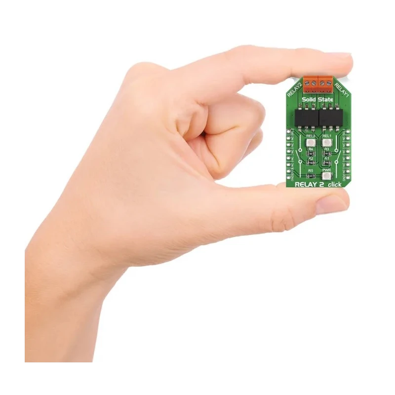 MikroElektronika Power Management Development Kit Relay 2 Click with Dual Solid State Relays LCA717 