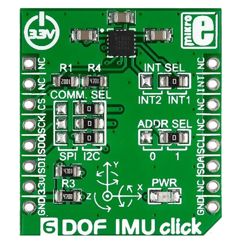 MikroElektronika 6DOF IMU Click Inertial Measurement Unit 6 DoF MikroBus Click Board MAX21105 MIKROE-1941