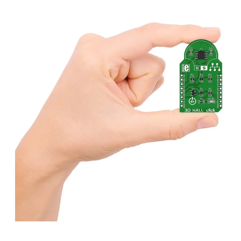 MikroElektronika 3D Hall Click Hall Effect Sensor MikroBus Click Board for MLX90333 MIKROE-1987