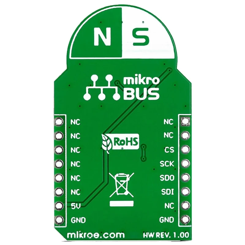 MikroElektronika 3D Hall Click Hall Effect Sensor MikroBus Click Board for MLX90333 MIKROE-1987