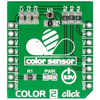 MikroElektronika Colour 2 Click Sensor Development Board Module ISL29125 RGB Light Sensor I2C Interface MIKROE-1988