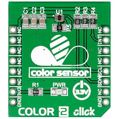 MikroElektronika Colour 2 Click Sensor Development Board Module ISL29125 RGB Light Sensor I2C Interface MIKROE-1988