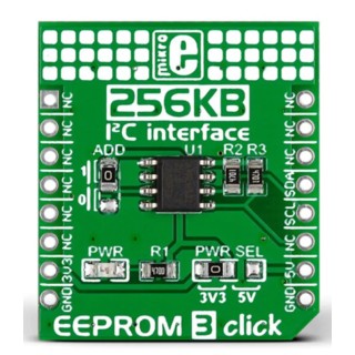 MikroElektronika EEPROM Development Board for AT24CM02 1MB Memory Size SPI Interface MIKROE-1989