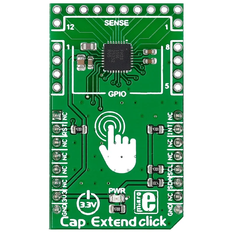 MikroElektronika Cap Extend Capacitive Touch MikroBus Click Board for MPR121 MIKROE-2238