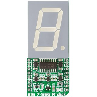 MikroElektronika Big 7-Seg R Click 7 Segment Display MikroBus Click Board MIKROE-2269