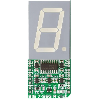 MikroElektronika Big 7-Seg R Click 7 Segment Display MikroBus Click Board MIKROE-2269