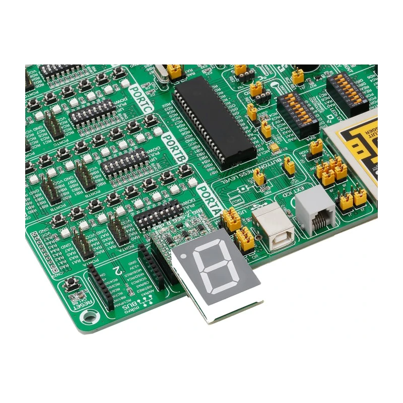 MikroElektronika Big 7-Seg R Click 7 Segment Display MikroBus Click Board MIKROE-2269