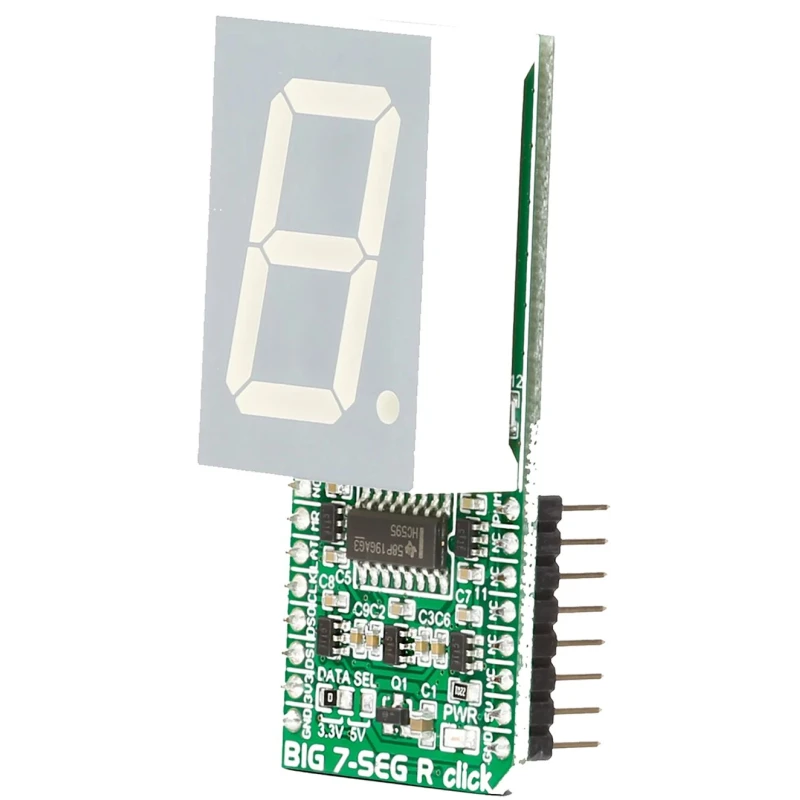 MikroElektronika Big 7-Seg R Click 7 Segment Display MikroBus Click Board MIKROE-2269