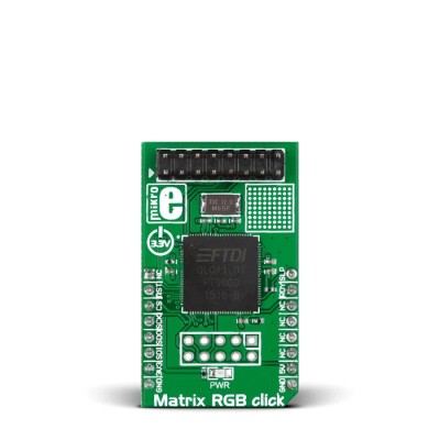 MikroElektronika Matrix RGB Click 16x32 LED Controller Development Board for FT900 MikroBus MIKROE-2239