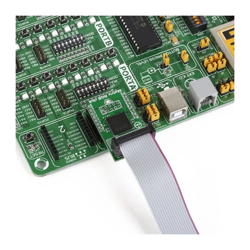 MikroElektronika Matrix RGB Click 16x32 LED Controller Development Board for FT900 MikroBus MIKROE-2239