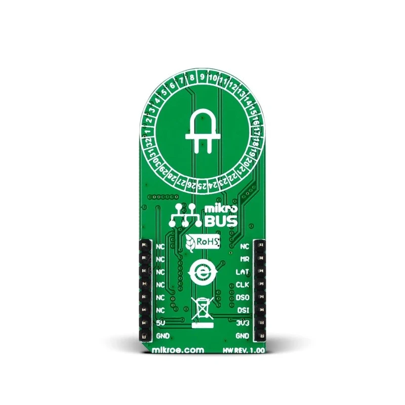 MikroElektronika LED Ring R Click LED Matrix Display Add On Board with 74HC595 MIKROE-2153