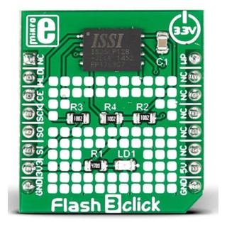MikroElektronika Flash 3 Click Serial Flash Development Board 128Mbit Memory SPI Interface MIKROE-2374