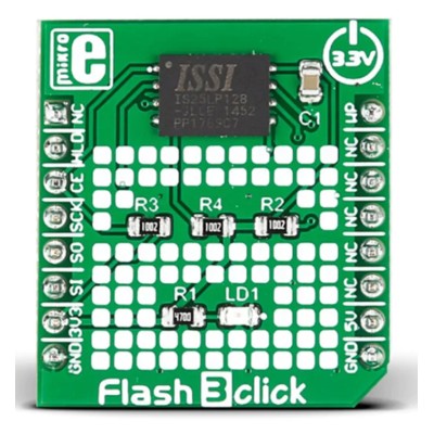 MikroElektronika Flash 3 Click Serial Flash Development Board 128Mbit Memory SPI Interface MIKROE-2374