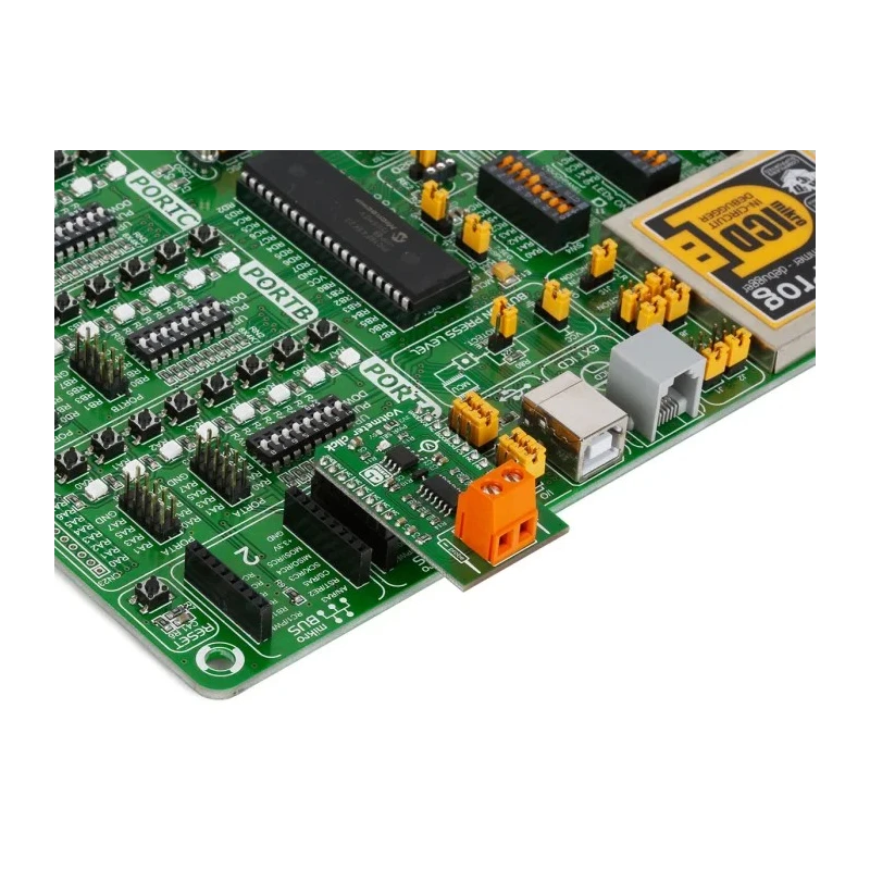 MikroElektronika Power Management Development Kit Voltmeter Click Voltage Measurement for MCP3201 for MikroBus MIKROE-2436