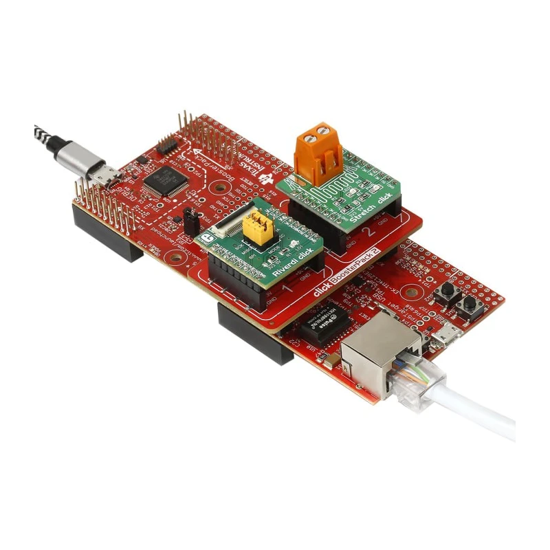 MikroElektronika Development Kit Shield for Use with Texas Instruments LaunchPads MIKROE-2381