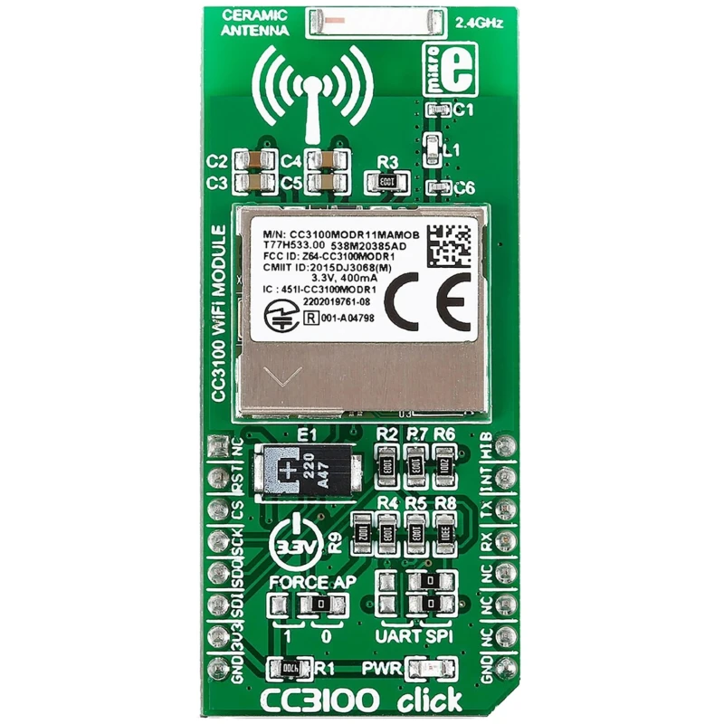 MikroElektronika Sensor Development Tool ECG Click Bundle Heart Rate Sensor MikroBus Click Board MIKROE-2458