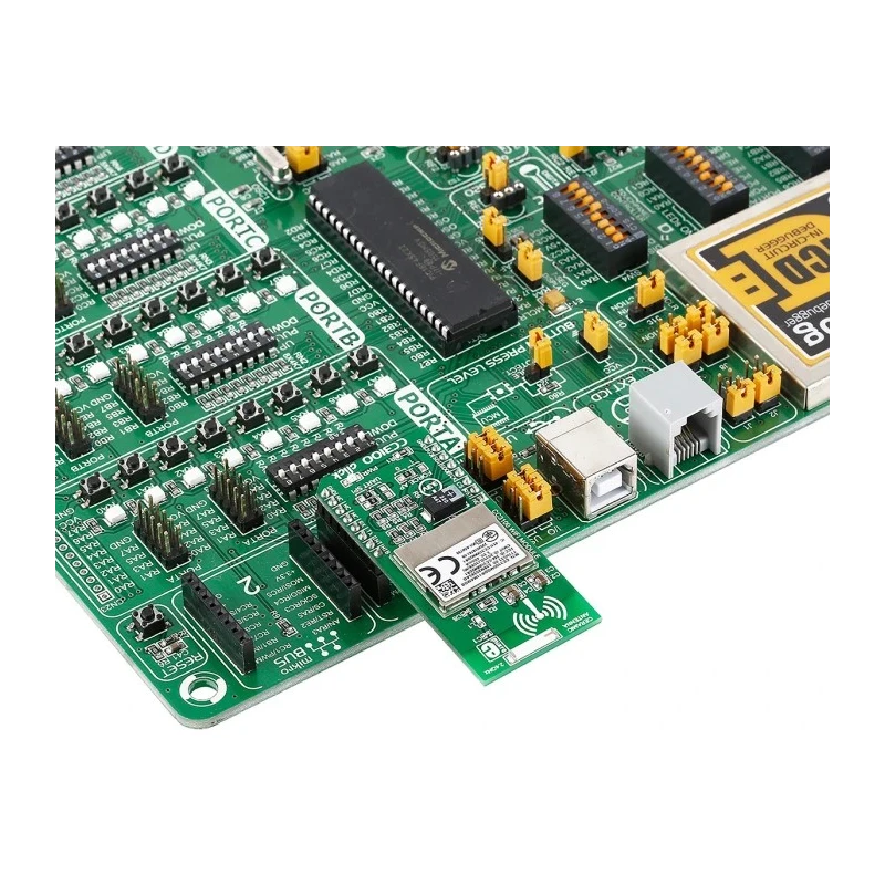 MikroElektronika Sensor Development Tool ECG Click Bundle Heart Rate Sensor MikroBus Click Board MIKROE-2458