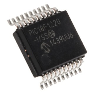 Microchip 8 bit PIC Microcontroller PIC18F1220-I/SS, 40 MHz, 4 kB Flash, 256 B RAM, 20-Pin SSOP