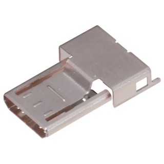 Hirose ZX20 Top Cover for use with ZX40 Plug Stainless Steel Shield ZX20-B-SLDC