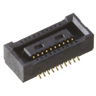 Hirose PCB Socket 20-Contact, 2 Row, 0.4 mm Pitch, Surface Mount, Straight, 30V DF40