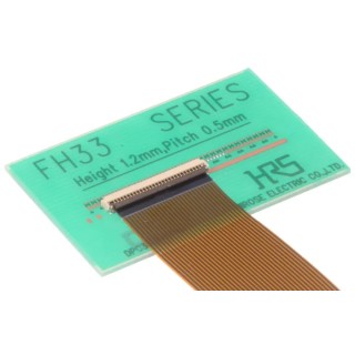Hirose FH33 1 mm Pitch 4 Way Straight Female FPC Connector, Solder, Surface Mount, 50V AC, 500mA Current FH33