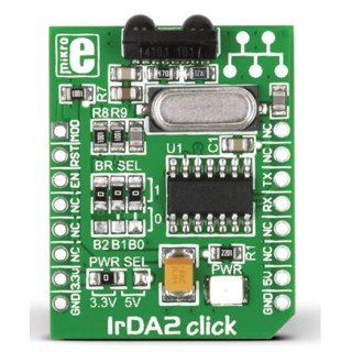 MikroElektronika Communication & Wireless Development Kit MCP2120, TFDU4101 for MikroBus with UART GPIO Interface MIKROE-1195