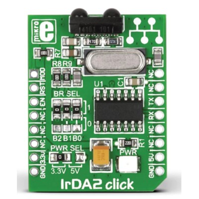 MikroElektronika Communication & Wireless Development Kit MCP2120, TFDU4101 for MikroBus with UART GPIO Interface MIKROE-1195