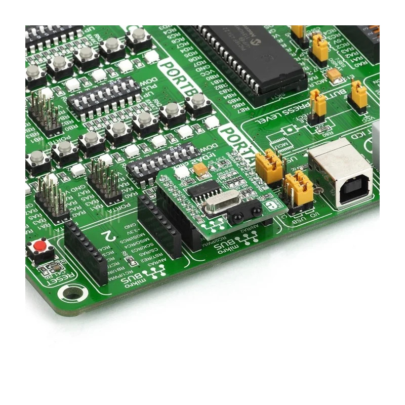 MikroElektronika Communication & Wireless Development Kit MCP2120, TFDU4101 for MikroBus with UART GPIO Interface MIKROE-1195