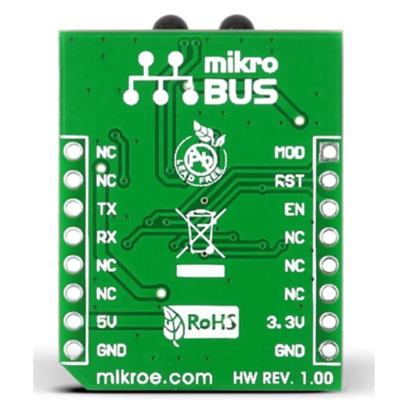 MikroElektronika Communication & Wireless Development Kit MCP2120, TFDU4101 for MikroBus with UART GPIO Interface MIKROE-1195