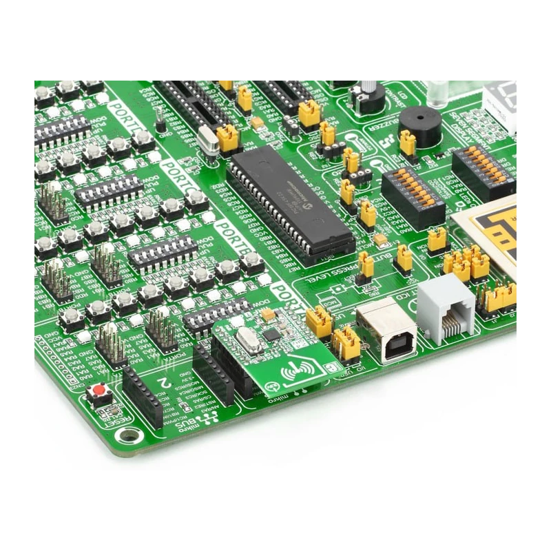 MikroElektronika Communication & Wireless Development Tool nRF T Click nRF24L01P RF Transceiver MikroBus Click MIKROE-1305