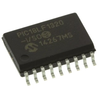 Microchip 8-Bit PIC18F Microcontroller 40 MHz, 8 kB Flash, 256 B RAM, 18-Pin SOIC PIC18LF1320-I/SO