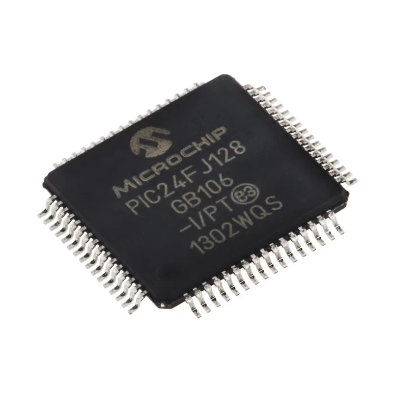 Microchip 16 bit PIC PIC24FJ Microcontroller 32 MHz 128kB FLASH 64-Pin TQFP 