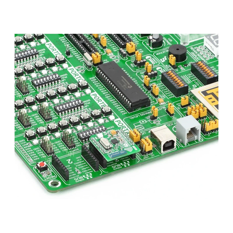 MikroElektronika Communication & Wireless Development Tool nRF C Click nRF24L01P RF Transceiver MikroBus Click MIKROE-1304