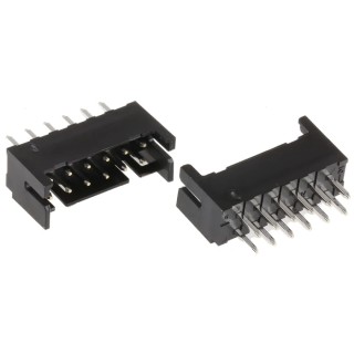 Hirose DF11 Series Straight Through Hole PCB Header, 12 Contacts, 2 mm Pitch, 2 Row, Shrouded DF11