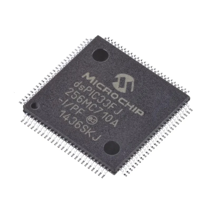 Microchip dsPIC33F 16-bit Digital Signal Processor 40 MIPS 256kB FLASH 100-Pin TQFP 