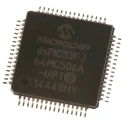 Microchip 16 bit dsPIC33F Microcontroller, 40 MIPS, 64kB FLASH, 64-Pin TQFP dsPIC33FJ64MC506A-I/PT